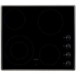 AEG HK614010MB 60cm Ceramic Hob with Rotary Controls in Stainless Steel
